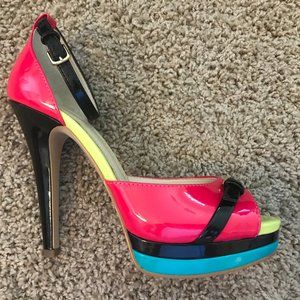 Isolá Black Neon Heels